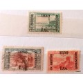 Iraq - 1918 - British Occupation - 1 Used and 2 Unused Hinged stamps
