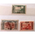 Iraq - 1918 - British Occupation - 1 Used and 2 Unused Hinged stamps