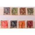 Iraq - 1934/38 - King Ghasi I - 8 Used Hinged stamps