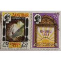 Zanzibar - 1963 - Independence - 2 Used Hinged stamps