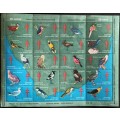 20 Charity Stamps (Support Sunshine Homes) RSA - 1967 - Christmas Greetings - Birds - Sheet of