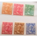 Zanzibar - 1936 - Sultan Khalifa bin Harub - 6 Unused Hinged stamps