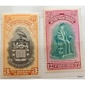 St Kitts Nevis indies - 1951 - University College Of The West Indies - Set of 2 Mint stamps