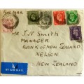 Envelope - 1939 - George VI Definitives - Posted Dumfries to New Zealand