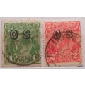 Australia - 1930`s - King George V (Overprinted OS) Official - 2 Used Hinged stamps