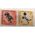 Costa Rica  - 1960 - Sport - 2 Unused stamps