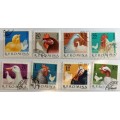 Romania - 1963 - Domestic Poultry - Set of 8 Cancelled stamps