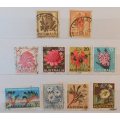 Australia - Mixed Lot of 10 Used (Some Hinged) stamps