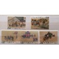 Taiwan - 1969 - Cathay Paintings - Set of 5 Mint stamps (3 single and 1 pair)