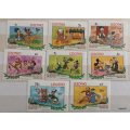 Lesotho - 1983 - Christmas - From Washington Irving`s Sketch Book - Set of 8 Mint stamps