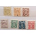 Mozambique Company - 1894 - Arms with two elephants - 6 Unused Hinged stamps 1 Used