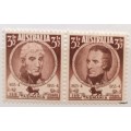 Australia - 1953-54 - Tasmania Sesquicentenary - Pair of Mint 3 1/2d stamps