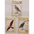 Lesotho - 1971 - Birds - 3 Used stamps