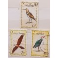 Lesotho - 1971 - Birds - 3 Used stamps