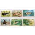 St Vincent - 1975/77 - Fish - 6 Unused stamps