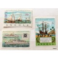 Angola - Theme: Ships - Mixed Lot of 3 Unused stamps