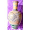 Vase with Dragon design Scratch Signed Sinclair