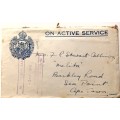 Envelope - On Active Service - 1941 No. 1 Air Depot SAAF Voortrekkerhoogte to Cape Town Address