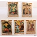 Yugoslavia - 1968 - Icon Paintings - 5 Cancelled Hinged stamps
