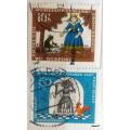 Germany - 1967 - Charity Stamps - Fairy tales - 2 Used stamps