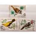 Russia - 1979 - Birds - 3 Cancelled stamps
