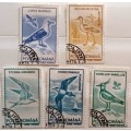 Romania - 1991 - Birds - 5 Used Hinged stamps