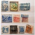 Colombia - Mixed Lot of 10 Used stamps
