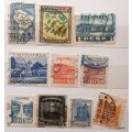 Colombia - Mixed Lot of 10 Used stamps