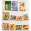Rhodesia - Mixed Lot of 11 Used stamps