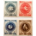 Romania - 1946 - Arlus Russia - Soviet Friendship - 4 Unused Hinged stamps