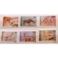 Zimbabwe - 1982 - Rock Paintings - Set of 6 Unused stamps