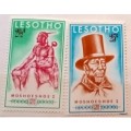 Lesotho - 1970 - Centenary Death Of Chief Moshoeshoe - Set of 2 Unused Hinged stamps