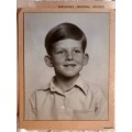 Vintage Photo - Unframed on Cardboard - Portrait of a Young Boy