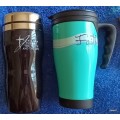 2 Unused Insulated drinking mugs with Religious slogans