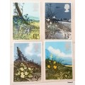 GB - 1979 - Spring Wild Flowers - Set of 4 Mint stamps