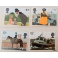 GB - 1979 - 150th Anniversary Metropolitan Police - Set of 4 Mint stamps