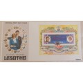 Lesotho - 1981 - Royal Wedding - FDC with Souvenir Sheet