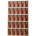 RSA - 1981 - National Cancer Association - Sheet of 25 Mint stamps (5c)