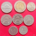 Thailand - Mixed Lot of 8 Coins (Copper-nickel)
