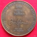 Jewish National Fund Northern Border Project - 1969 - Balfour Dunam Dinner - Bronze Medallion