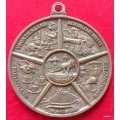 Vintage Disneyland Medallion -  5 Lands & Main Street - Bronze