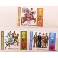 GB - 1971 - British Anniversaries (British Legion, City of York, Rugby Union) Set of 3 Mint stamps