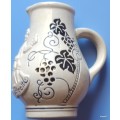 German Salt Glaze Stoneware Wine Pitcher