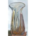 Murano - Blue and Amber - Vase -