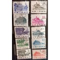 China (Peoples Republic) - 1961 - Definitives - 10 Used stamps (Set has 12 stamps)