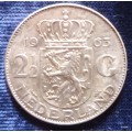 Netherlands - 1963 - 2½ Gulden (Juliana) - Silver