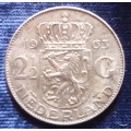 Netherlands - 1963 - 2½ Gulden (Juliana) - Silver