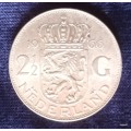 Netherlands -1966 - Juliana - 2½ Gulden - Silver