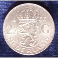 Netherlands -1966 - Juliana - 2½ Gulden - Silver