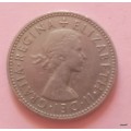 GB - 1954 - No `BRITT:OMN` - One Shilling - Copper-nickel